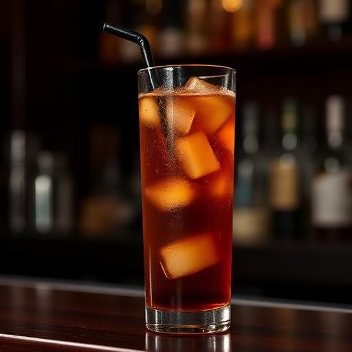 Teamwork Long Island in a tall glass over ice